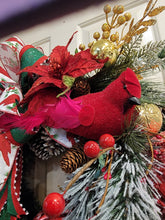 Load image into Gallery viewer, Cardinal Christmas Wreath