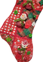 Load image into Gallery viewer, Christmas Stocking with Ornaments