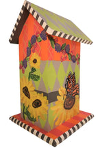 Load image into Gallery viewer, Birdhouse with Sunflowers, Blackberries and Butterflies