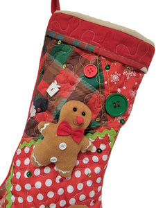 Christmas Stocking with Ornaments