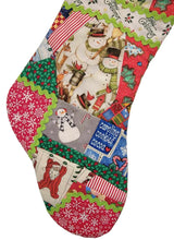 Load image into Gallery viewer, Christmas Stockings Hand Pieced
