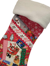 Load image into Gallery viewer, Christmas Stockings Hand Pieced
