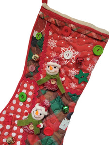 Christmas Stocking with Ornaments