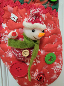 Christmas Stocking with Ornaments