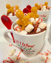 Load image into Gallery viewer, Hot Cocoa And Cinnamon Christmas Mug Candle
