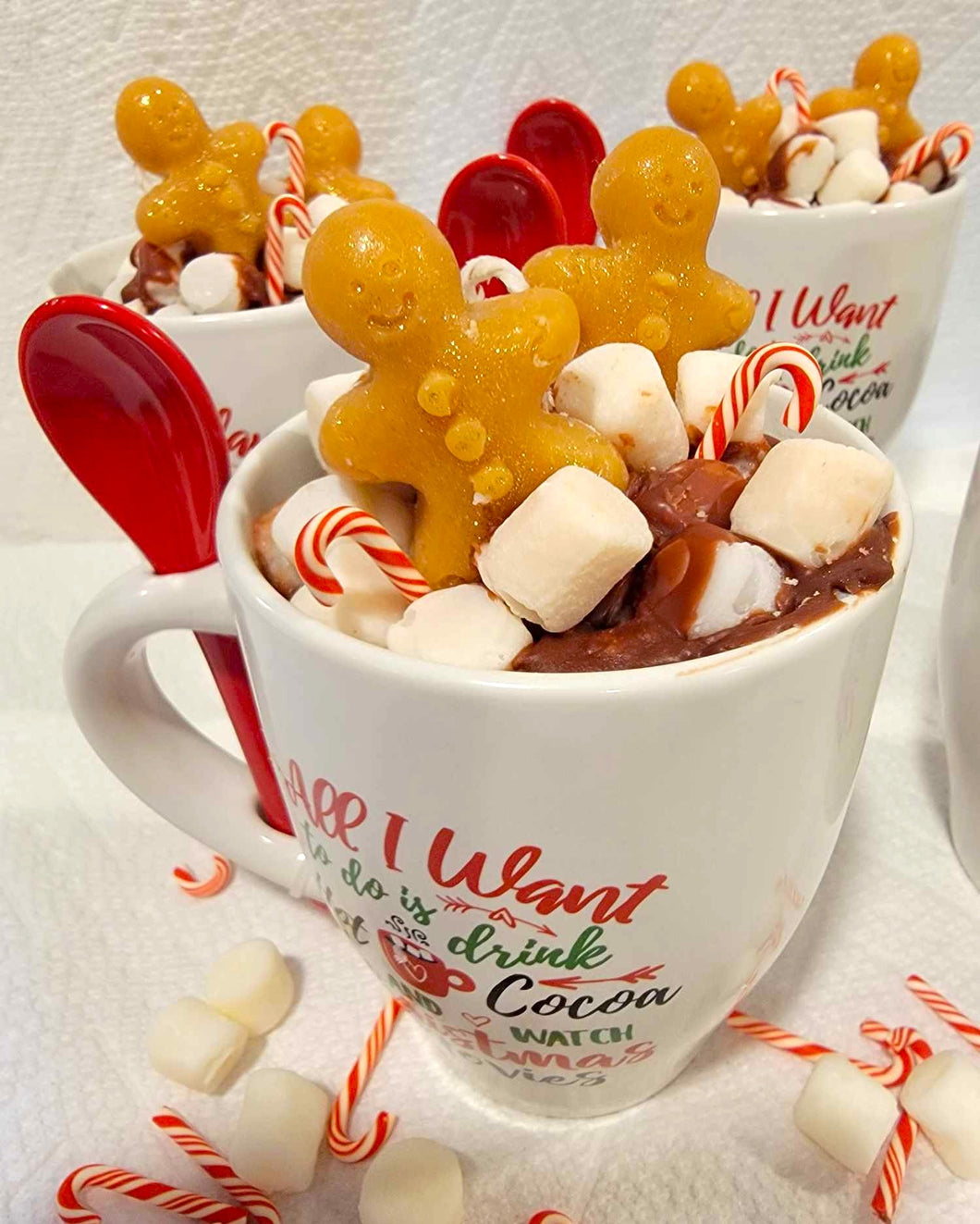 Hot Cocoa And Cinnamon Christmas Mug Candle