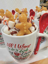 Load image into Gallery viewer, Hot Cocoa And Cinnamon Christmas Mug Candle
