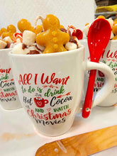 Load image into Gallery viewer, Hot Cocoa And Cinnamon Christmas Mug Candle
