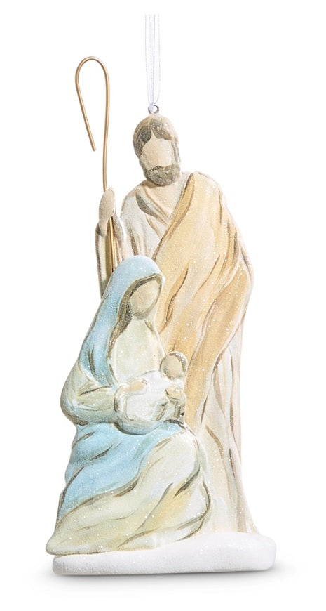 Nativity Family Molded Ornament