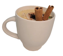 Load image into Gallery viewer, Eggnog and Pecans Scented Snowman Mug Candle
