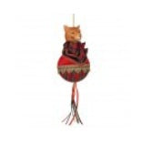 Plaid  Fox Ornament with Tassel