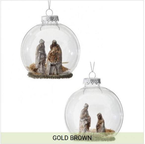 Nativity Dome Ornament