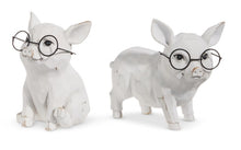 Load image into Gallery viewer, Piggies With Glasses Figure
