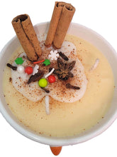 Load image into Gallery viewer, Eggnog and Pecans Scented Snowman Mug Candle
