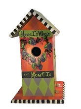 Load image into Gallery viewer, Birdhouse with Sunflowers, Blackberries and Butterflies
